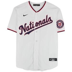 Nike NEW Washington Nationals Baseball Jersey Mens Large White Authentic Sports